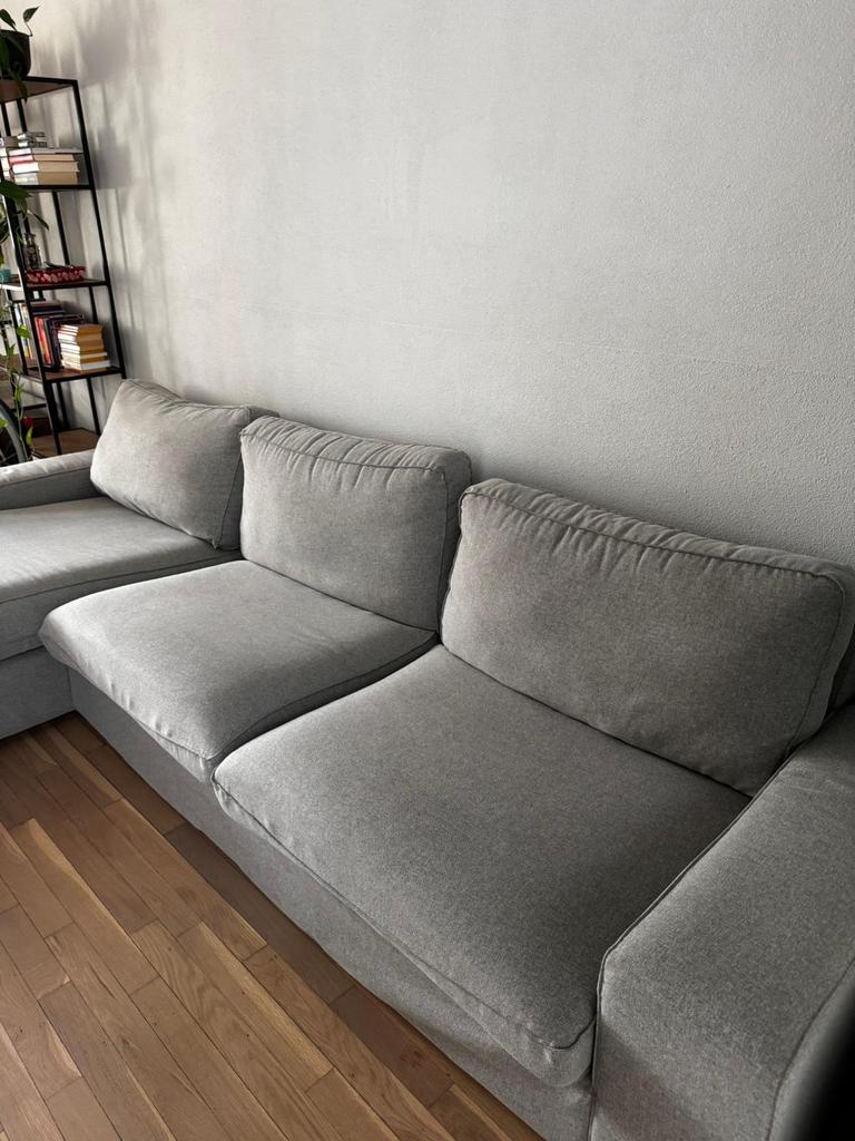 Ikea L-vormige 4-zitsbank,, Ophalen, Gebruikt, Stof