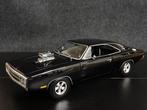 Greenlight 1:18 1970 Dodge Charger zwart, Overige merken, Auto, Onbekend, Nieuw