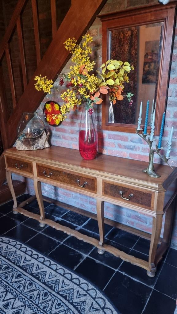 Antiek kersenhouten dressoir met ingelegd wortelhout, Ophalen