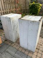 2 pilaren van steigerhout, Ophalen, Zo goed als nieuw