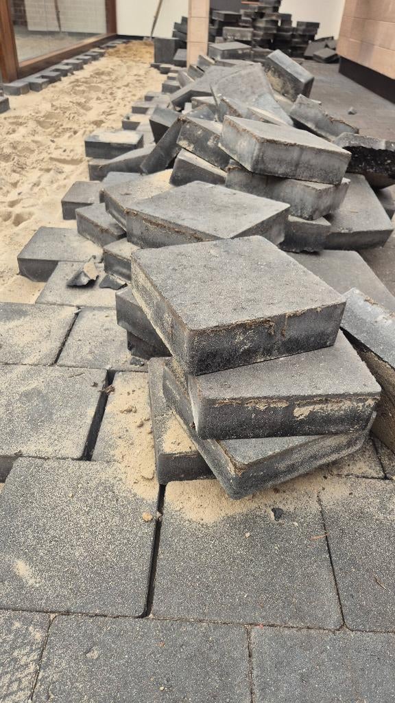 Betonklinkers, Tuin en Terras, Tegels en Klinkers, Ophalen, Klinkers, Zo goed als nieuw, 10 m² of meer