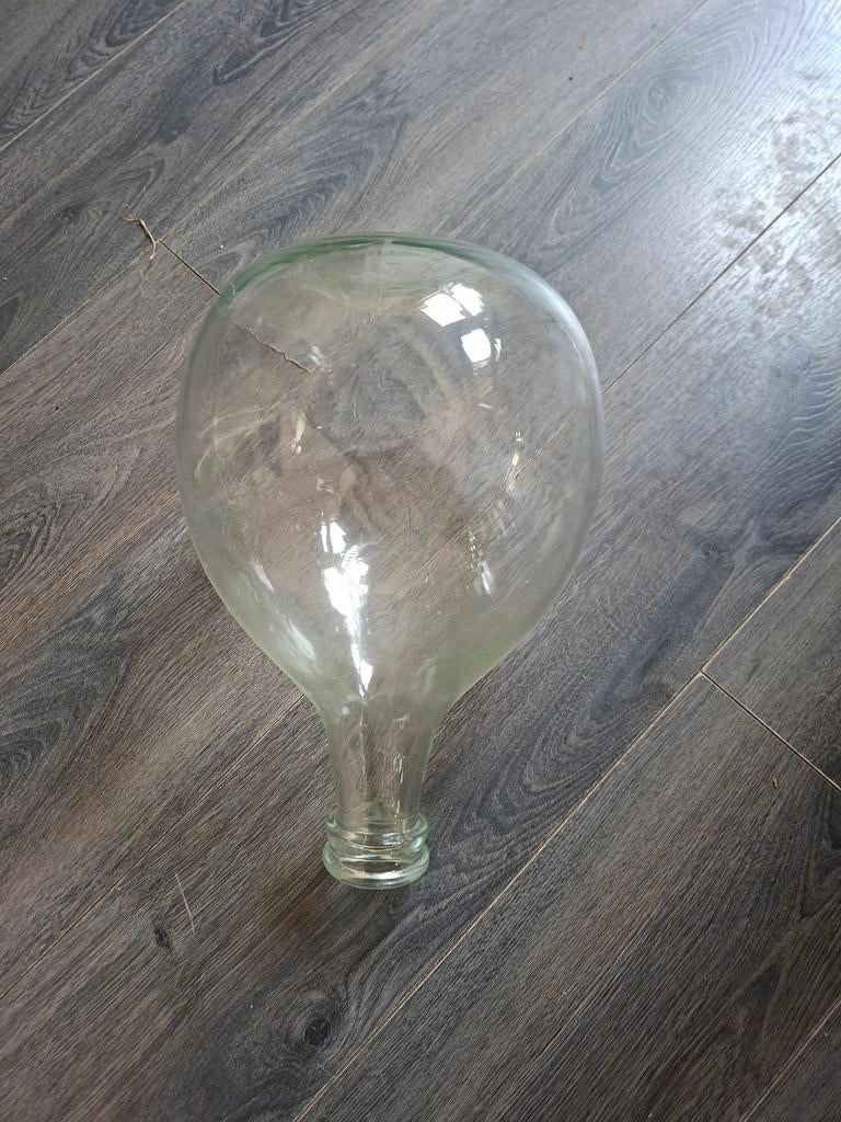 Grote glazen fles / kolf - decoratief, Antiek en Kunst, Ophalen of Verzenden