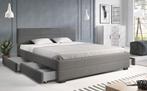 Tweepersoonsbed 180x200 met opberglades, Huis en Inrichting, Slaapkamer | Bedden, Ophalen, Gebruikt, Tweepersoons, 180 cm