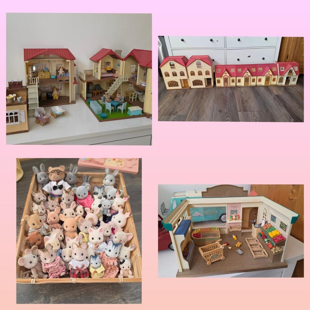 Mega Sylvanian Families Dorp - Compleet met huizen en meer!, Ophalen, Jongen of Meisje