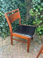 Mooie set vintage stoelen, Huis en Inrichting, Gebruikt, Bruin, Ophalen of Verzenden, Vier