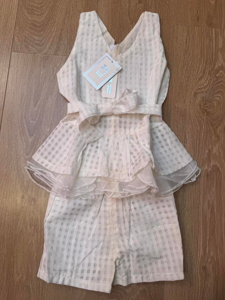 Nieuw Zomersetje 3 delig wit maat 116, Ophalen of Verzenden, Nieuw, Meisje, Setje
