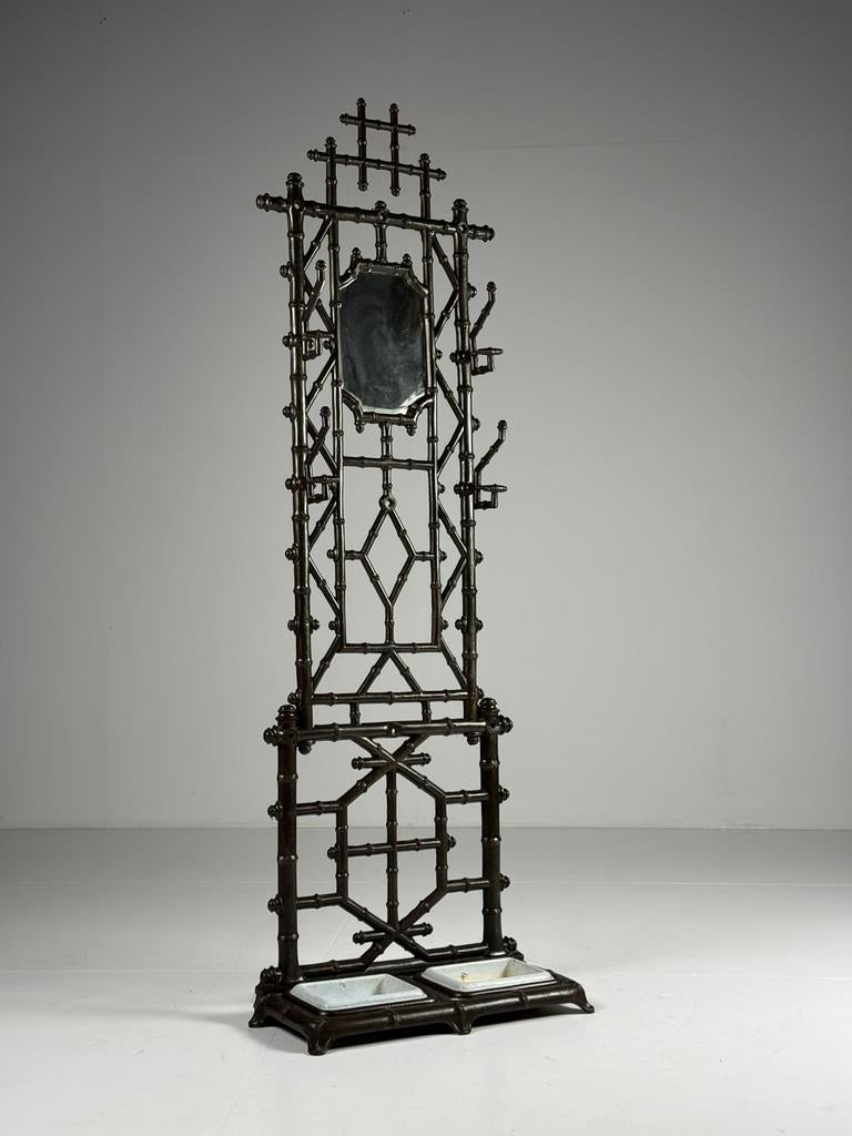 Faux bamboo kapstok 19e eeuw, Zo goed als nieuw, Minder dan 100 cm, Hout, Ophalen