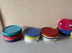 Z.G.A.N. deksels van TUPPERWARE maat: C deksel div kleuren, Ophalen of Verzenden, Zo goed als nieuw, Geel, Overige typen