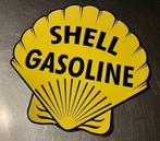 SHELL GASOLINE  - retro sticker -  benzinepomp / olievat, Ophalen of Verzenden, Nieuw, Auto's