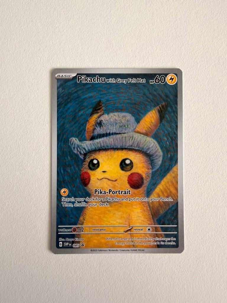Pikachu with Grey Felt Hat (SVP 085), Ophalen of Verzenden, Nieuw, Losse kaart