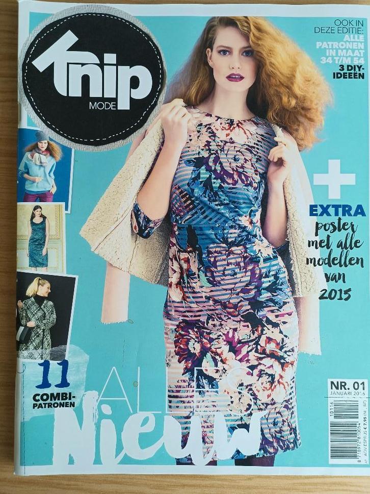 Knipmode januari 2016, Hobby en Vrije tijd, Kledingpatronen, Zo goed als nieuw, Overige typen, Vrouw, Knipmode, Ophalen of Verzenden