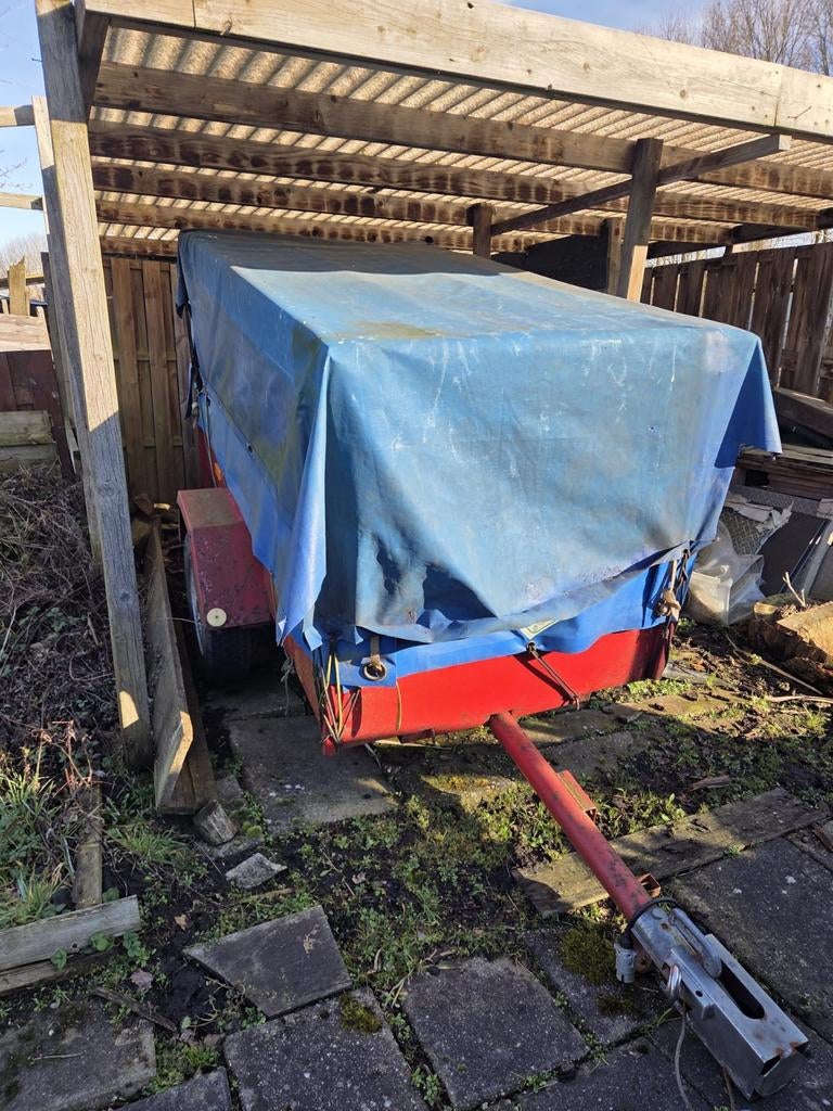 Aanhangwagen met huif, Ophalen of Verzenden, Gebruikt