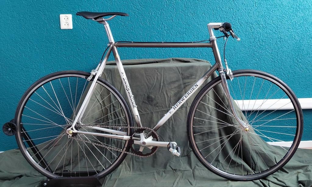 Van Herwerden Singlespeed 59cm - Shimano 105, Fietsen en Brommers, 57 tot 61 cm, Ophalen, Gebruikt, Overige merken