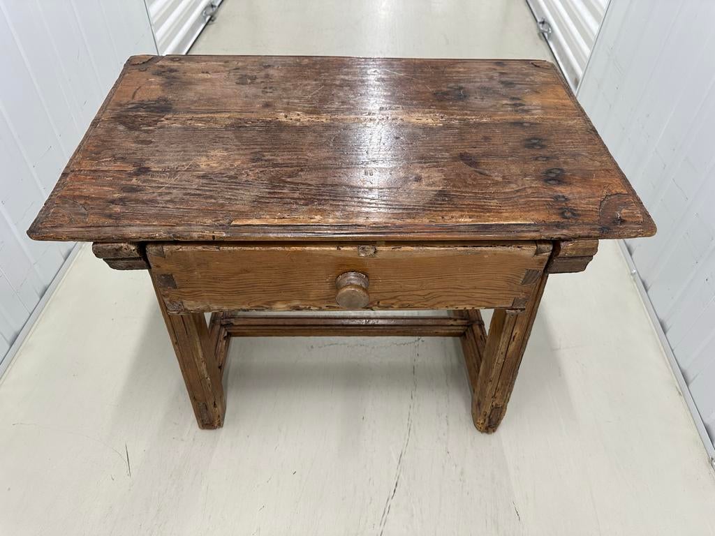 Antieke houten betaaltafel, Antiek en Kunst, Ophalen of Verzenden