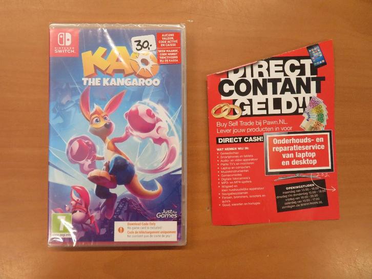 Nintendo Switch Kao The Kangaroo | Pawn Eindhoven, Spelcomputers en Games, Games | Nintendo Switch, Nieuw, Avontuur en Actie, 1 speler