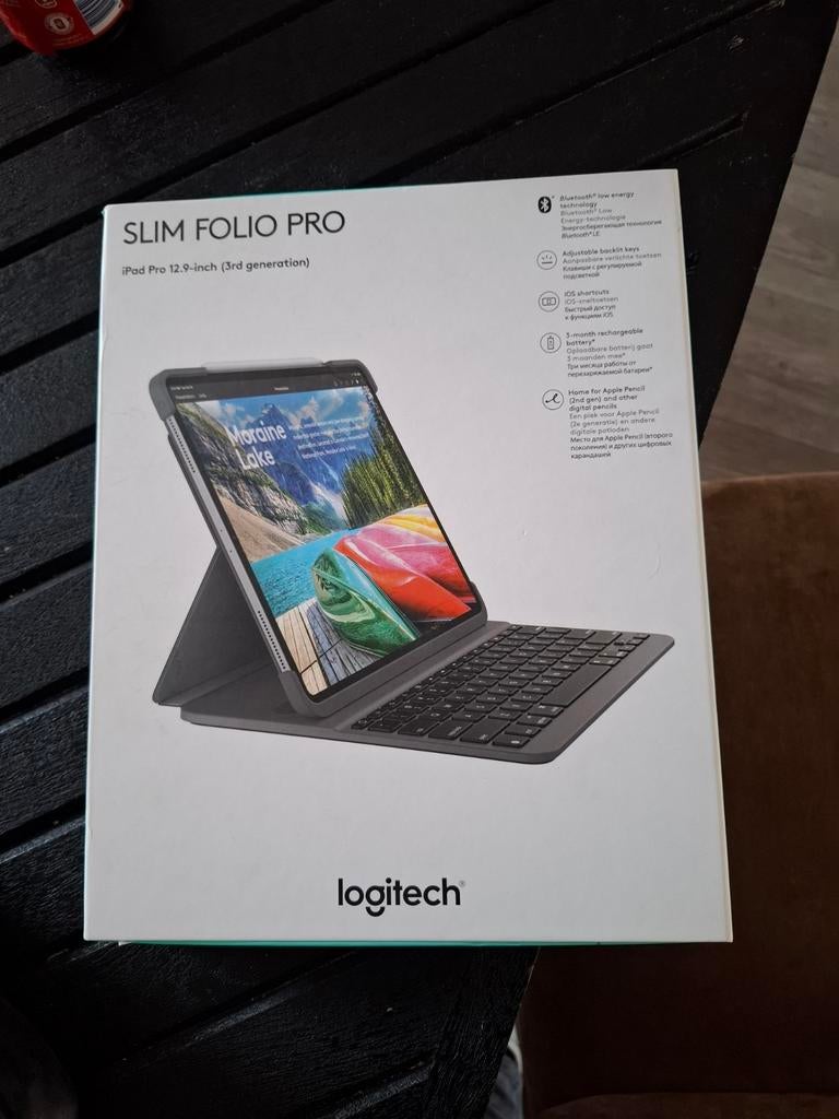Logitech Slim Folio Pro iPad Pro 12.9 (3e gen) - Nieuw, Ophalen of Verzenden, Nieuw, 12 inch, Apple iPad Pro