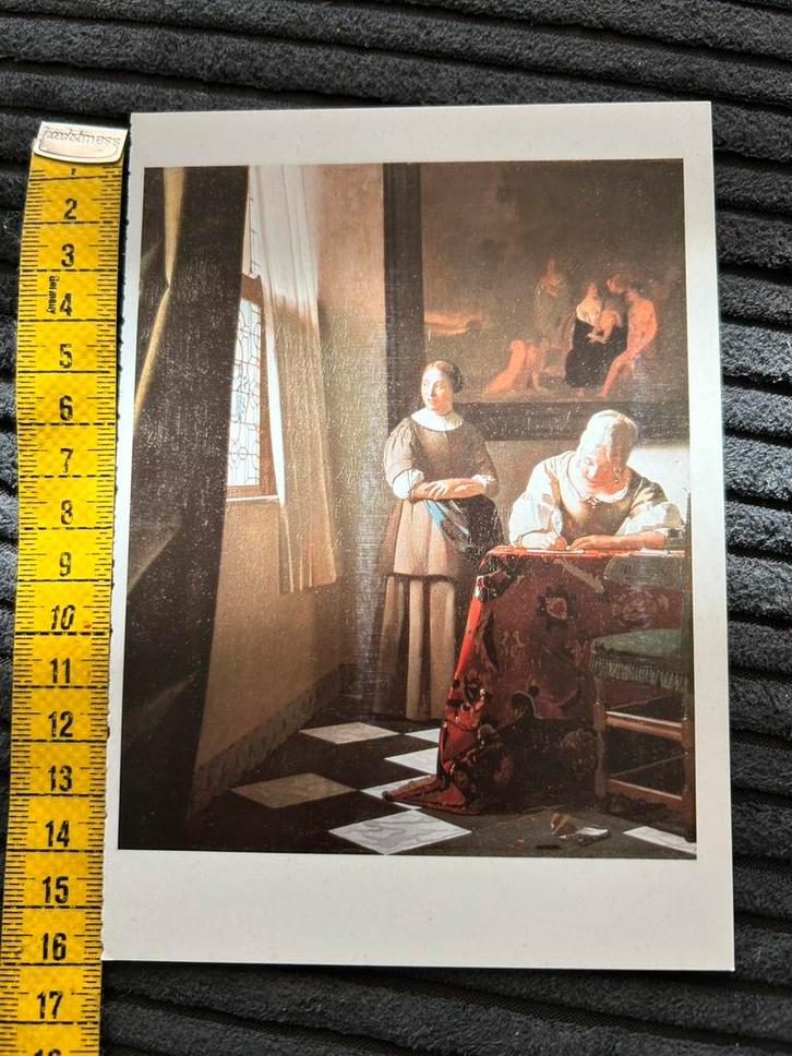 691. Kunstkaart Jan Vermeer, Verzamelen, Ansichtkaarten | Themakaarten, Ongelopen, Ophalen of Verzenden