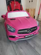 Roze Mercedes-Benz AMG accu auto voor kinderen, Ophalen, Gebruikt