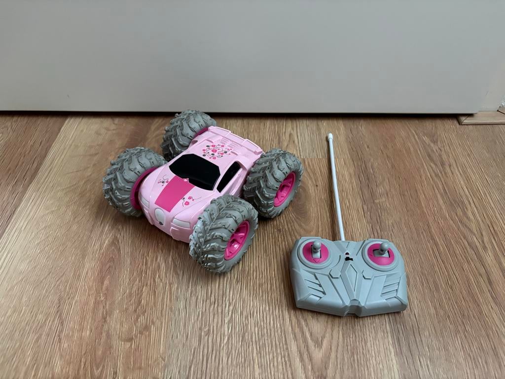 Roze RC Monstertruck met Afstandsbediening, Gebruikt, Auto offroad, RTR (Ready to Run), Overige schalen
