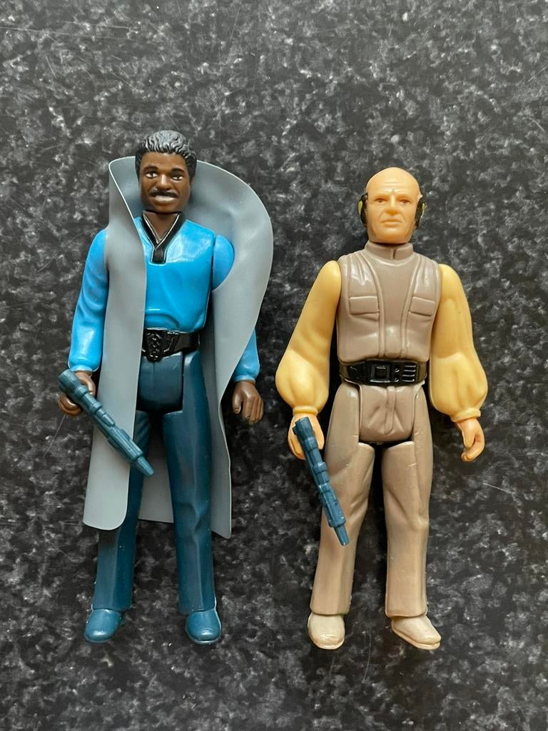 Vintage Star Wars actiefiguren Lando Calrissian Lobot, Ophalen of Verzenden, Gebruikt, Actiefiguurtje