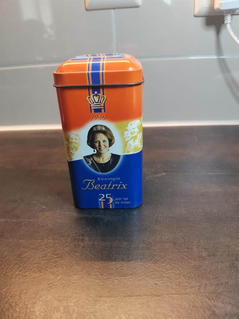 Blik De Ruijter Oranje Feest Hagelslag Koningin Beatrix, Verzamelen, Ophalen of Verzenden