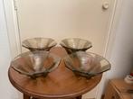 4 Art Deco Schaaltjes Athene Walther & Söhne Kristalglas, Ophalen of Verzenden