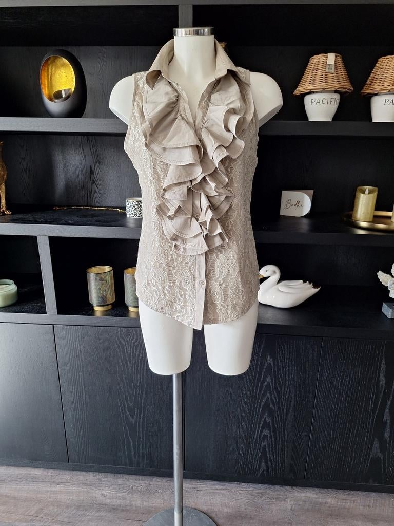 Blousje met kant / zijde Porta Fortuna XL 38 40 42, Maat 38/40 (M), Porta Fortuna, Ophalen of Verzenden, Zo goed als nieuw