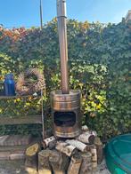 Vuurton haard bierfust brander tuinhaard, Tuin en Terras, Ophalen, Gebruikt, Vuurton