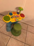 Vrolijk Olifant Drumstel met Krukje voor Peuters, Ophalen, Gebruikt, Overige typen, Met licht