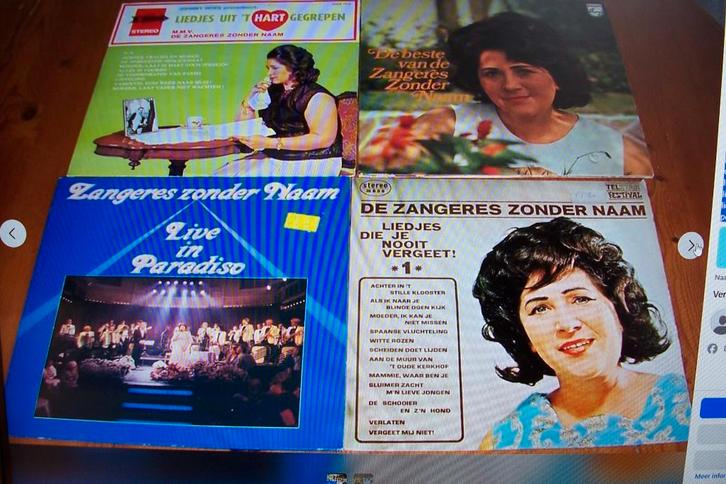 zangeres zonder naam 6 lp's, Cd's en Dvd's, Vinyl | Nederlandstalig, Gebruikt, Levenslied of Smartlap, 12 inch, Ophalen of Verzenden