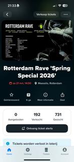 Rotterdam Rave Spring special, Tickets en Kaartjes, Evenementen en Festivals, Drie personen of meer