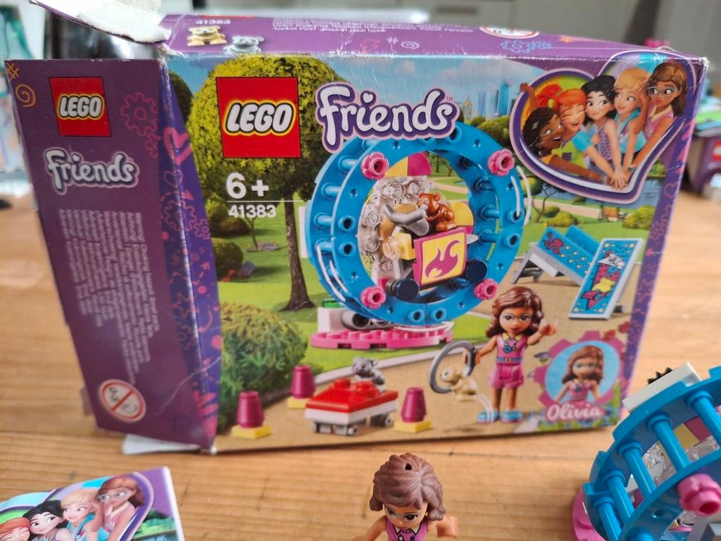 LEGO Friends 41383 Olivia's Hamsterspeeltuin - Compleet, Ophalen of Verzenden, Zo goed als nieuw, Complete set, Lego