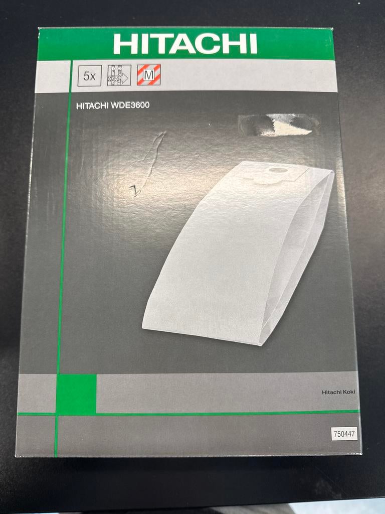 Hitachi WDE3600 Stofzakken (5 stuks), Ophalen of Verzenden, Nieuw, Stofzak, Overige typen