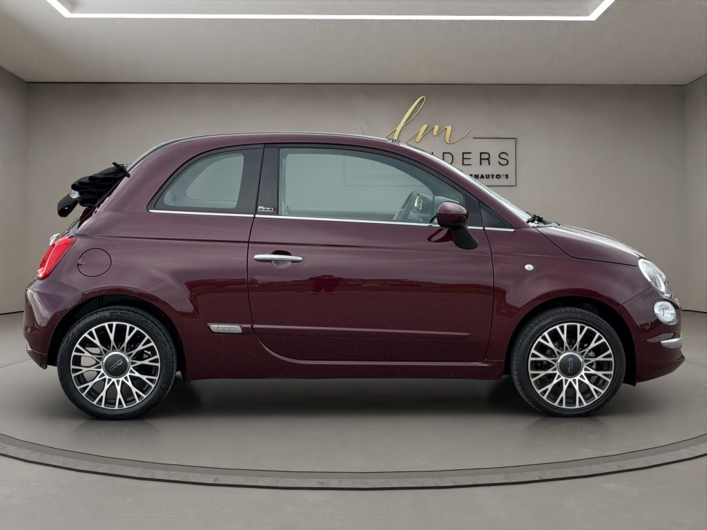 Fiat 500C 1.2 Star 2019 BORDEAUX | Cabrio | Apple CarPlay |, Auto's, Gebruikt, Cabriolet, Leder en Stof, Origineel Nederlands