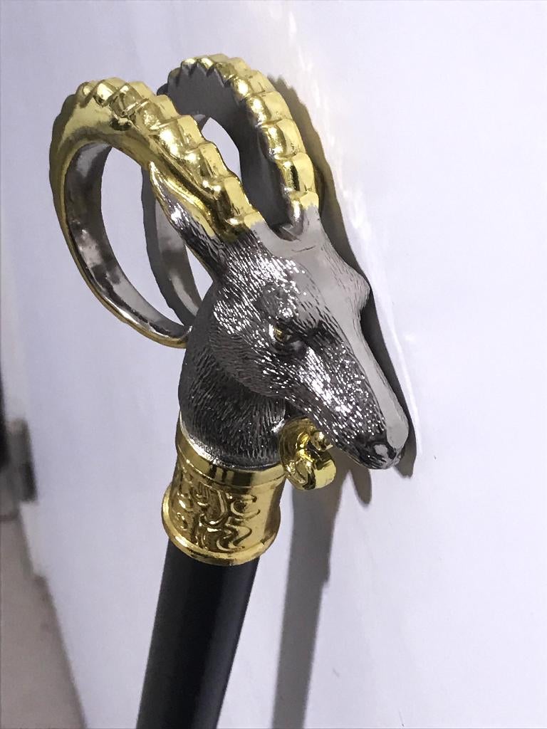 Luxe Wandelstok Ram Sierdegen goud verguld✨😎💑👌, Diversen, Wandelstokken, Ophalen of Verzenden, Verstelbaar, Nieuw