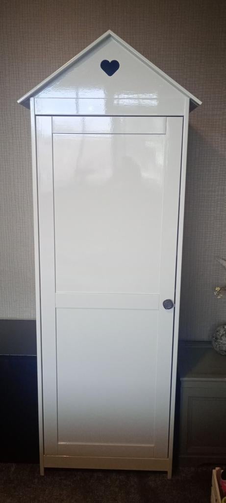 Mooi geschilderde kinderkledingkast - 182x67x50 cm, Ophalen, Gebruikt, 105 cm of meer, Minder dan 50 cm