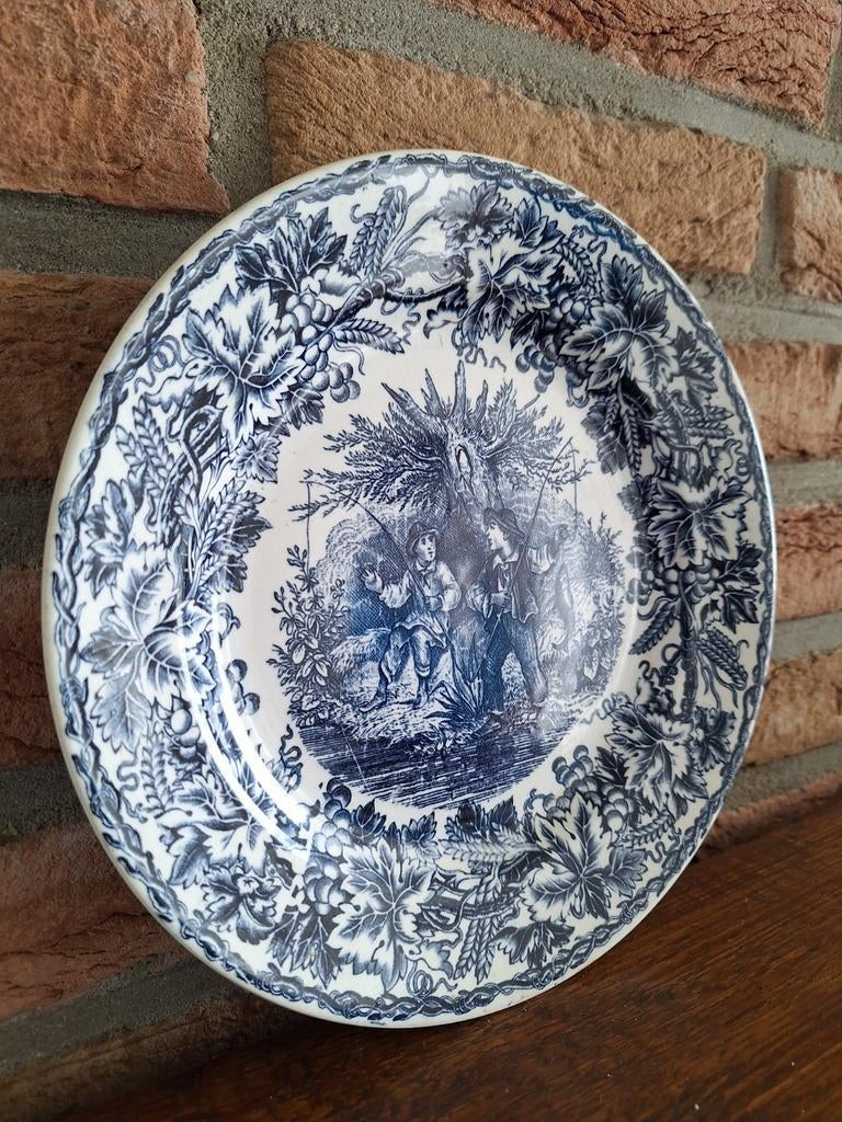 Vintage Wandbord Societé Céramique Maastricht Vissers, Antiek en Kunst, Antiek | Wandborden en Tegels, Ophalen of Verzenden