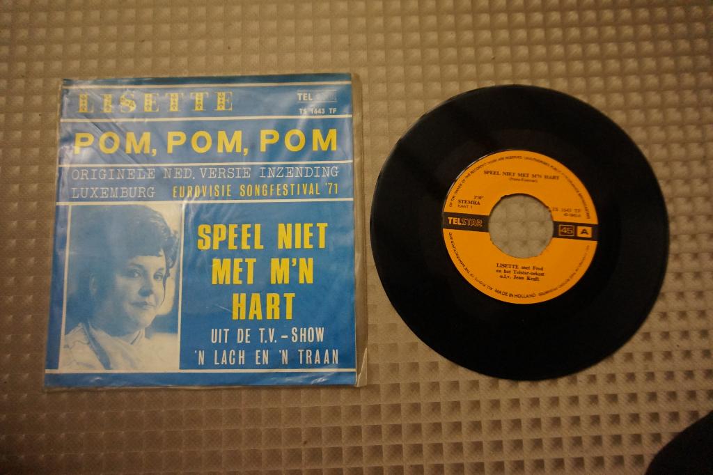 Lisette - Pom, Pom, Pom (originele persing), Ophalen of Verzenden, Zo goed als nieuw, Overige formaten, Levenslied of Smartlap