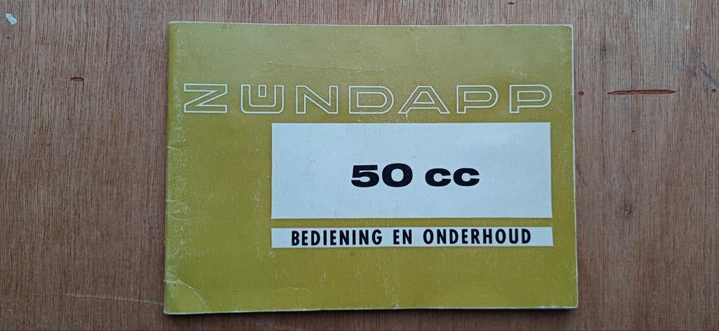 Zundapp 517 - CS 50 - GTS 50 - KS 50 bediening en onderhoud., Ophalen of Verzenden, Zo goed als nieuw