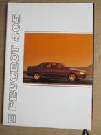 Autofolder: Folder Peugeot 405. Folder is nieuw uit 1991, Ophalen of Verzenden, Nieuw, Peugeot
