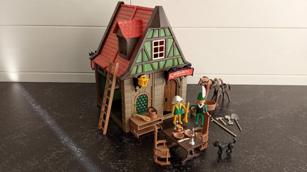 Playmobil Woonhuis - Schneiderei met vele toebehoren, Ophalen of Verzenden, Zo goed als nieuw, Complete set