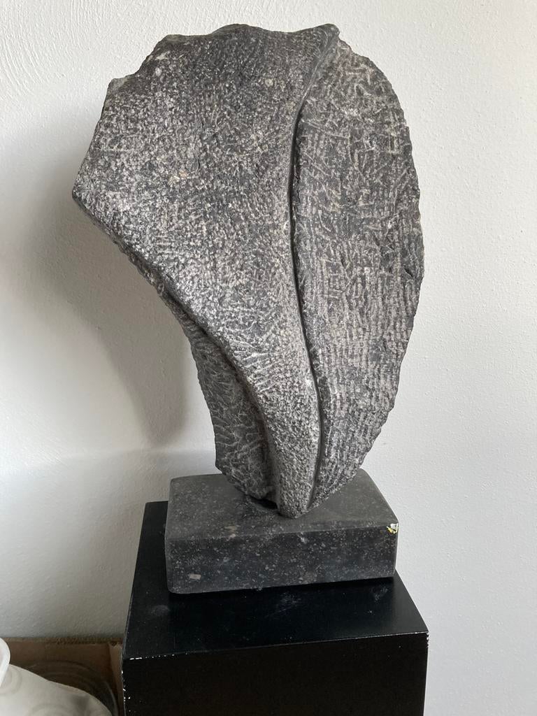 Abstract stenen beeld Optimisme, Antiek en Kunst, Ophalen, Handgemaakt, Steen of Keramiek, Beeld