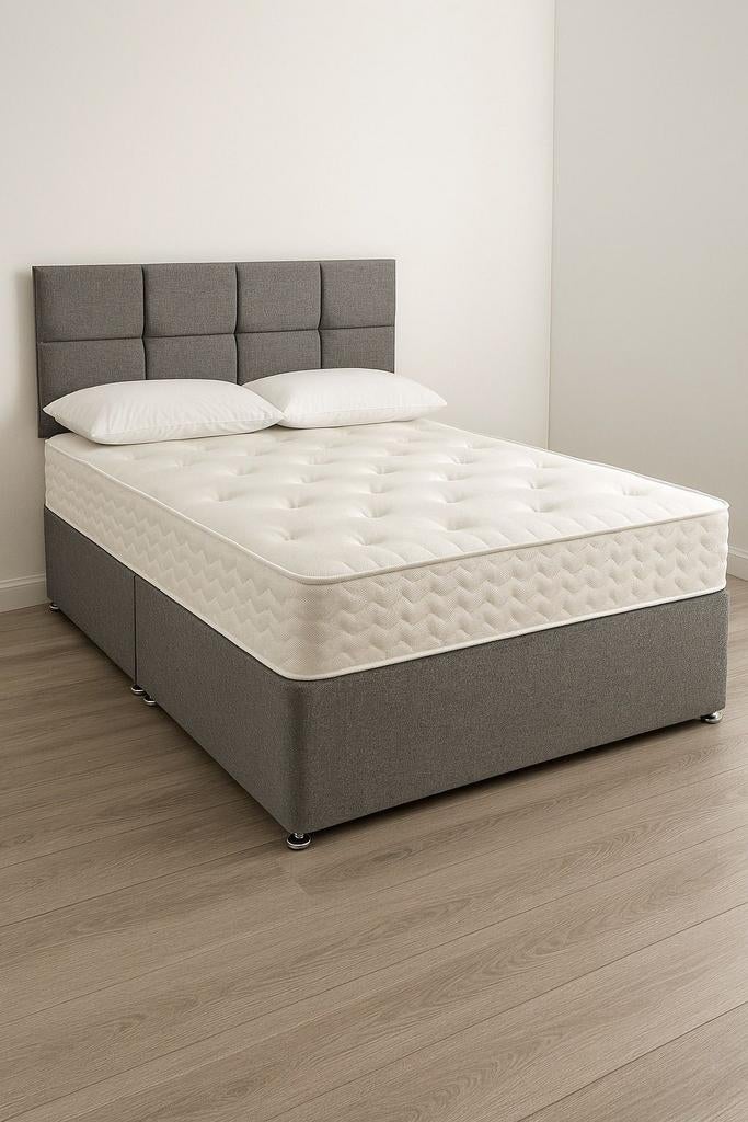 Nieuw Boxspring Bed voor 2 Personen – 140x200 Inclusief Matr, Eenpersoons, Zo goed als nieuw, 200 cm, Crème