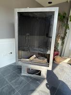 Gashaard zilver, Ophalen, Gebruikt, Vrijstaande haard, Gashaard