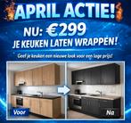 Je keuken laten wrappen? We hebben nu actie!, Huis en Inrichting, Keuken | Complete keukens, Ophalen, Nieuw