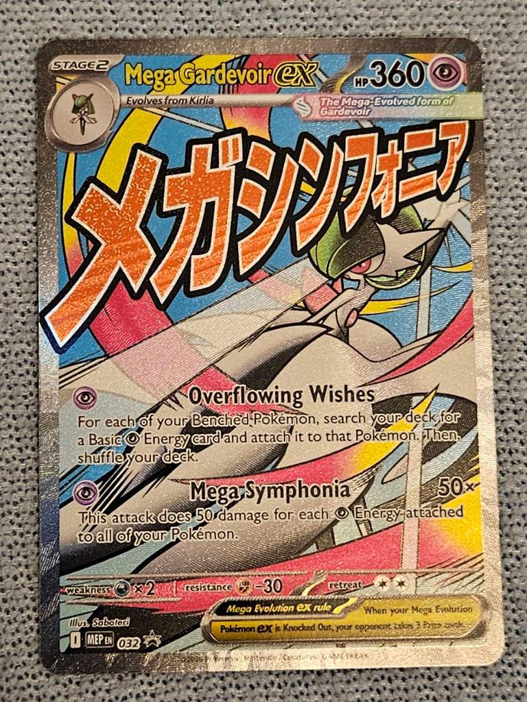 Pokemon Mega Gardevoir ex (MEP 032), Ophalen, Nieuw, Losse kaart, Foil