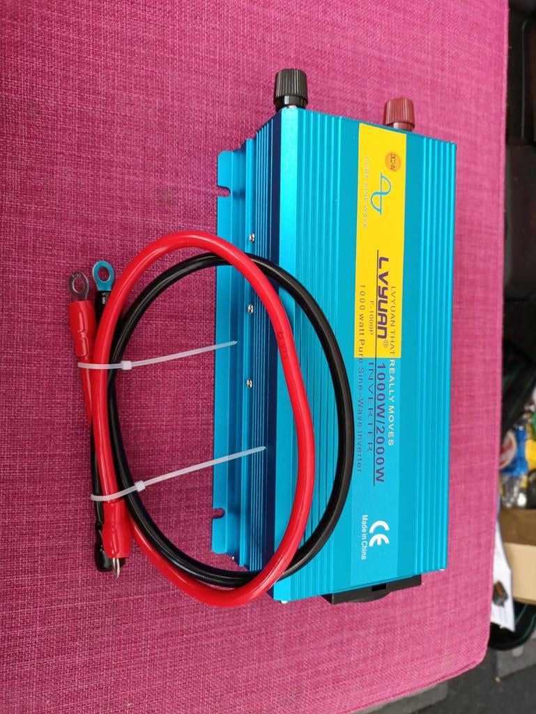 LVYUAN omvormer 12v>230v 1000w, Caravans en Kamperen, Camper-accessoires, Ophalen of Verzenden