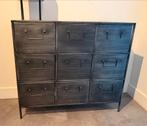 Industriële ladekast met 9 laden - Metaal, Ophalen, 5 laden of meer, 100 tot 150 cm, Zo goed als nieuw