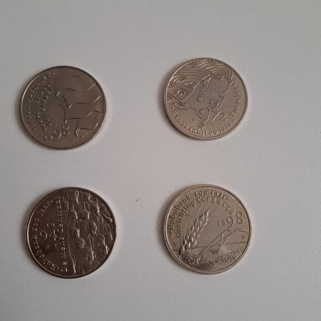 (i) Herdenkingsmunten Rabobank 100 jaar, Postzegels en Munten, Munten | Nederland, Ophalen, Overige waardes, Losse munt
