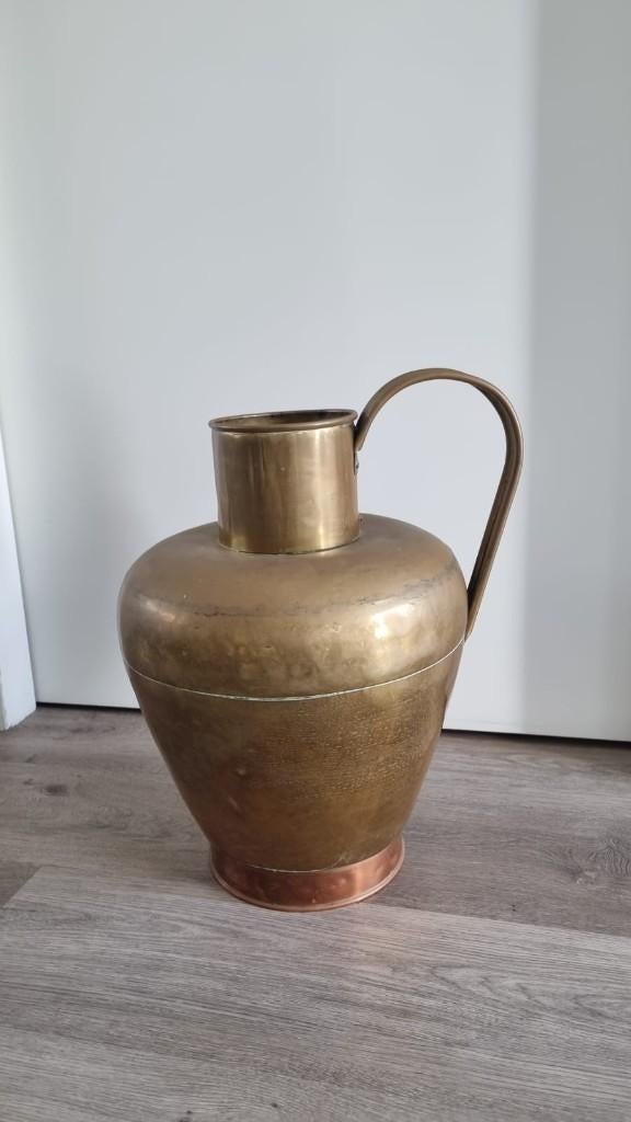 Antieke koperen kan / kruik, Antiek en Kunst, Ophalen of Verzenden, Koper